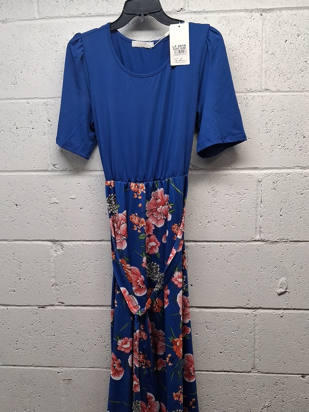 NWTvBlue Floral Maxi Dress - Women's Comfortable Summer Dress
